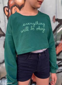 Preview: French Terry Panel ca. 100cm Okay von Swafing by Käselotti